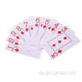 Cartas de juego PVC de plástico de casino de alta calidad